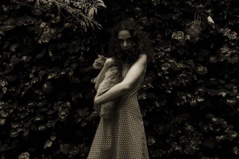 The girl and the cat that died